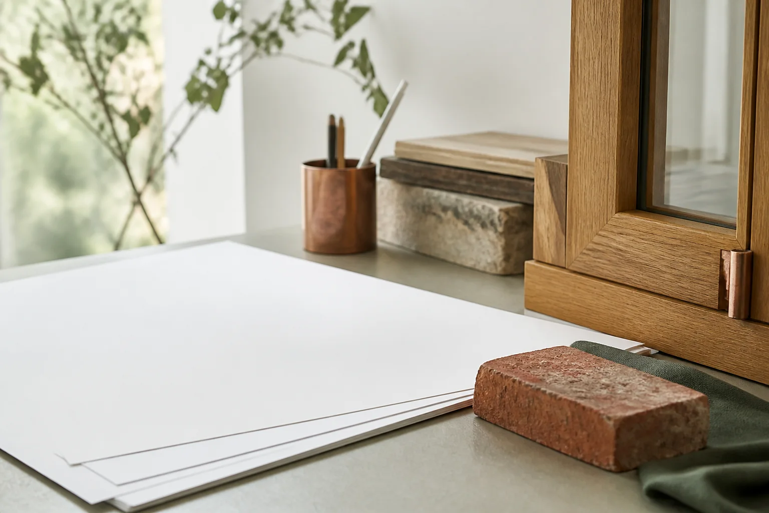 Editoriales Motiv: Gebautes und Genehmigtes zusammenbringen